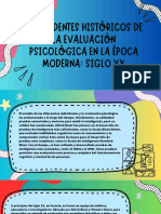 Antecedentes Históricos de La Evaluación Psicológica en La Época Moderna Siglo XX