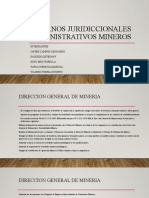 Organos Juridiccionales Administrativos Mineros