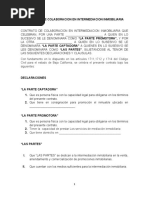 Contrato de Colaboracion en Intermediacion Inmobiliaria