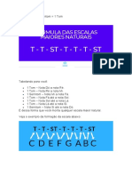 Estudo de Tonalidade e Notas Relativas