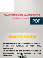 Planificacion Del Mantenimiento