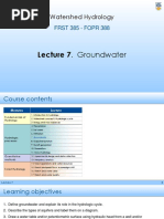 Lecture 07 Groundwater