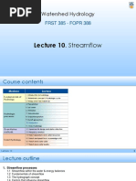 Lecture 10 Streamflow