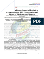 Artificial Intelligence Supported Instinctive Irrigation System (IIS) Using Arduino and Zigbee in Wireless Sensor Network