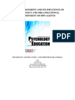 Work Environment and Its Influence On Job Burnout and Organizational Commitment of BPO Agents