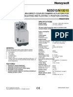 Non-Spring Return Direct-Coupled Damper Actuators For Modulating and Floating / 2-Position Control