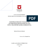 Construcción de Un Banco de Automatización Basado en Una Cinta Transportadora Horizontal