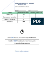 Evaluación Bimestral de Ciencias