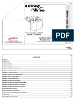 Notice Pièces de Rechange 0501
