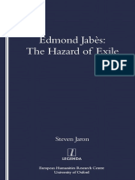 Edmond Jabès The Hazard of Exile (Jabès, EdmondJaron, Steven) (Z-Library)