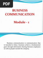 Module 1 Communication