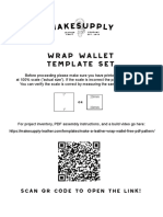 Makesupply Wrap Wallet Pattern A4 Print Only