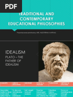 Lesson 2 - Traditional and Contemporary Educational Philosophies