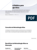 Sequencia Didatica para Metodologia Ativa