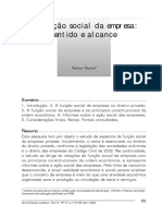 A Função Social Da Empresa - Sentido e Alcance