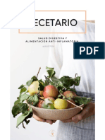 Recetario Salud Digestiva y Alimentación Anti-Inflamatoria