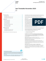 November 2023 Timetable Zone 2