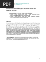 Undrained Shear Strength Characterization of A Bauxite Tailings