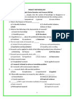 Project Methodology - MCQs - All Units