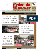 Poder de Base, No. 388. Sección XVIII Del SNTE-CNTE