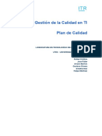 Plan de Gestión de La Calidad en TI - Caso Beta - Grupo 3