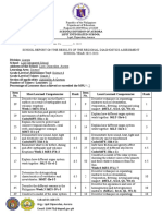 Science-RESULT OF REGIONAL DIAGNOSTIC TEST