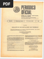 Periódico Oficial de Tabasco. 16 de Agosto de 1989.