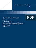 (Progress in Mathematical Physics 59) Gerardo F. Torres Del Castillo (Auth.) - Spinors in Four-Dimensional Spaces-BirkhÃ User Basel (2010)