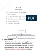 Chapter 5 Strategic Choice