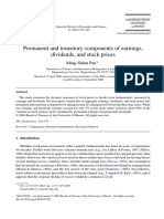 Permanent and Transitory Components of Earnings, Dividends, and Stock Prices