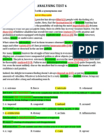 Analysing Test 6