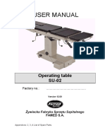 Famed Table SU-02 - User Manual