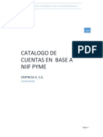 Catalogo de Cuentas Niif Pymes