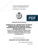 Diseño de Un Laboratorio de Redes Sobre Una Red Troncal Atm Y Tecnología de Acceso de Usuario Basada en Vlans