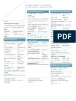 Cheat Sheet Fionaw - Linear Algebra Math 232