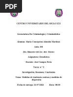 Tarea N ° 2 - Estadistica - 2do. - 4tri. - Mestre