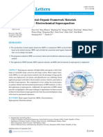 Metal Organic Framework Materials