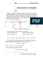 Buckling of Frames Theory of Elastic Stability