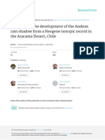 2010 Evidence Development Andean Rain Shadow Neogene Isotopic - Aatacama