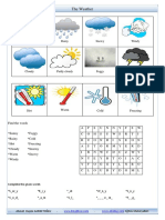 Weather Worksheet