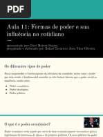 Aula 11 - Formas de Poder e Sua Influência No Cotidiano