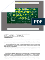 PLANIFICACIÓN DE MATEMÁTICA 6TO GRADO 2023 Final