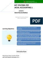 Lesson 7 Bank Reconciliation