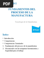 UNIDAD I Fundamentos Del Proceso de La Manufactura