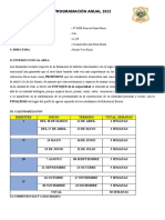 Plan Anual Segundo Grado