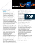 Sophos Firewall Feature List
