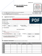 HR Job Application Form