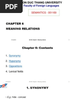 Chapter 6 Meaning Relations