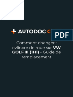 Comment Changer - Cylindre de Roue Sur VW GOLF III (1H1) - Guide de Remplacement