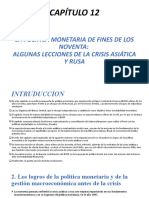 Capitulo 12 La Política Monetaria de Fines de Los Noventa